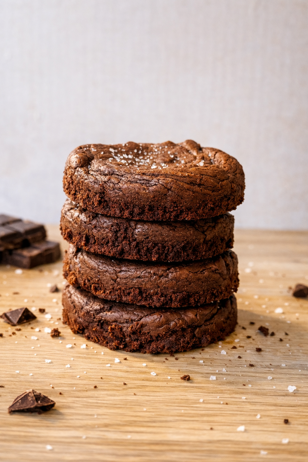 Cookie brownie empilés