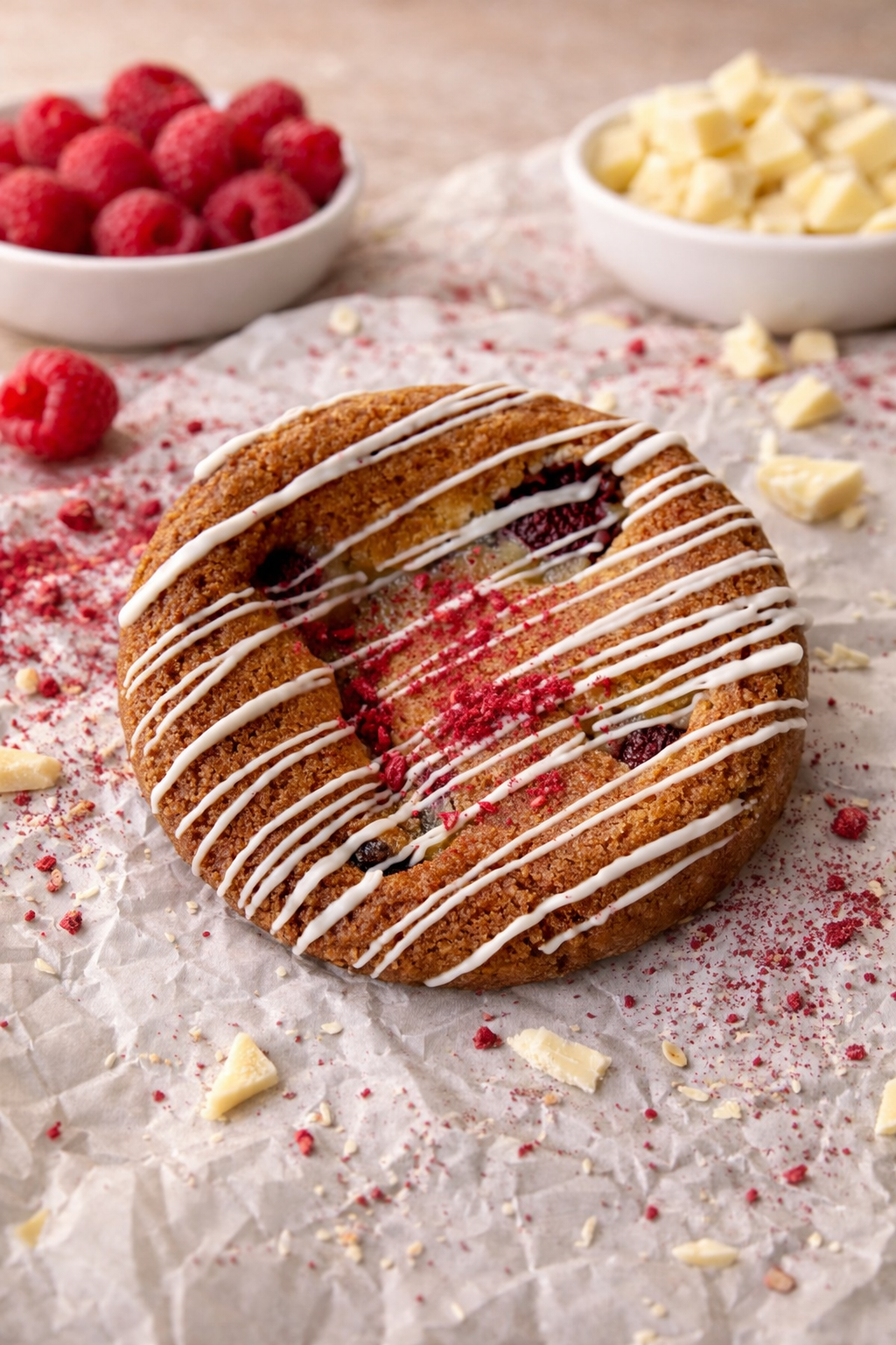 Raspberry / White Chocolate Cookie